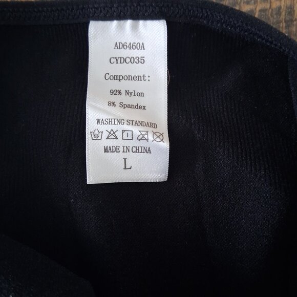 SOLD Women's Black Shapewear Bodysuit Tummy Control - Square Neck Size LARGE - Picture 9 of 9